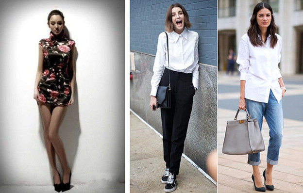 不会跨腿式,交叉式,不怪男朋友拍照难看