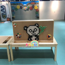 New variety of beads puzzle wall building block table kindergarten children wooden building block desktop operating board toy