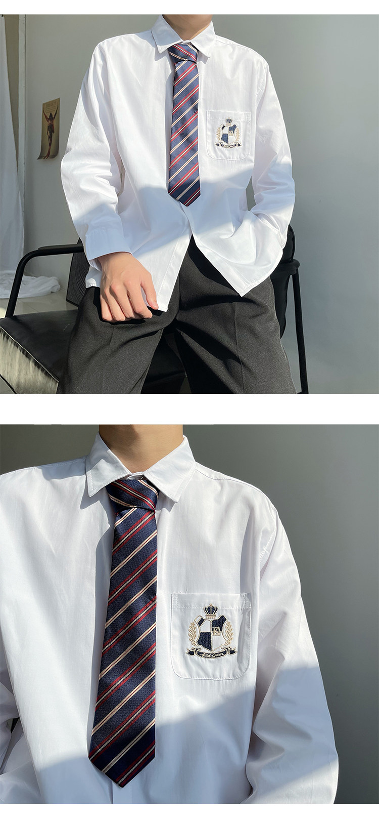 潮流情侣jk衬衣班服衬衫【价格 图片 品牌 报价】-苏宁易购值的男装专