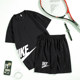 Men's short-sleeved summer shorts loose casual two-piece track suit running fitness quick-drying sportswear summer Men's short-sleeved summer shorts loose casual two-piece track suit running fitness quick-drying sportswear summer