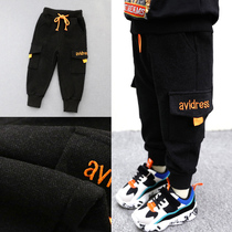Boys pants autumn 2021 new childrens trousers casual sweatpants boys spring and autumn overalls Korean tide