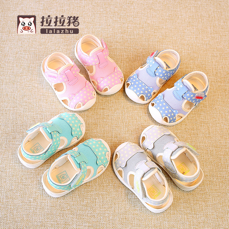 夏季婴儿机能学步凉鞋女幼儿宝宝凉鞋男童软底透气小鞋子1-3岁2一