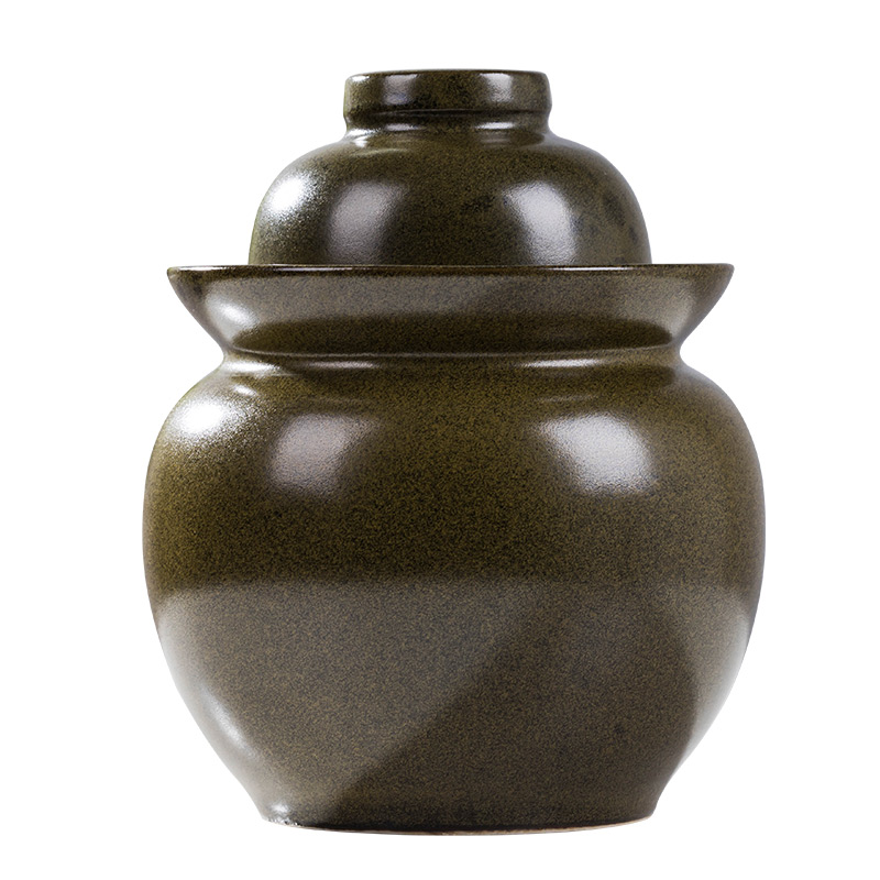 Jingdezhen ceramic pickle jar pickle jar airtight storage tank sichuan pickles lead - free double pickle jar