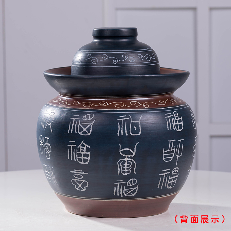 Earthenware pickle jar of pickles jar home old ceramics thickening with cover sichuan pickled pickled salted duck egg jar