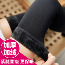 High socks women over knee long socks autumn and winter thickened velvet warm ladies long tube foot long legs over lacquered socks