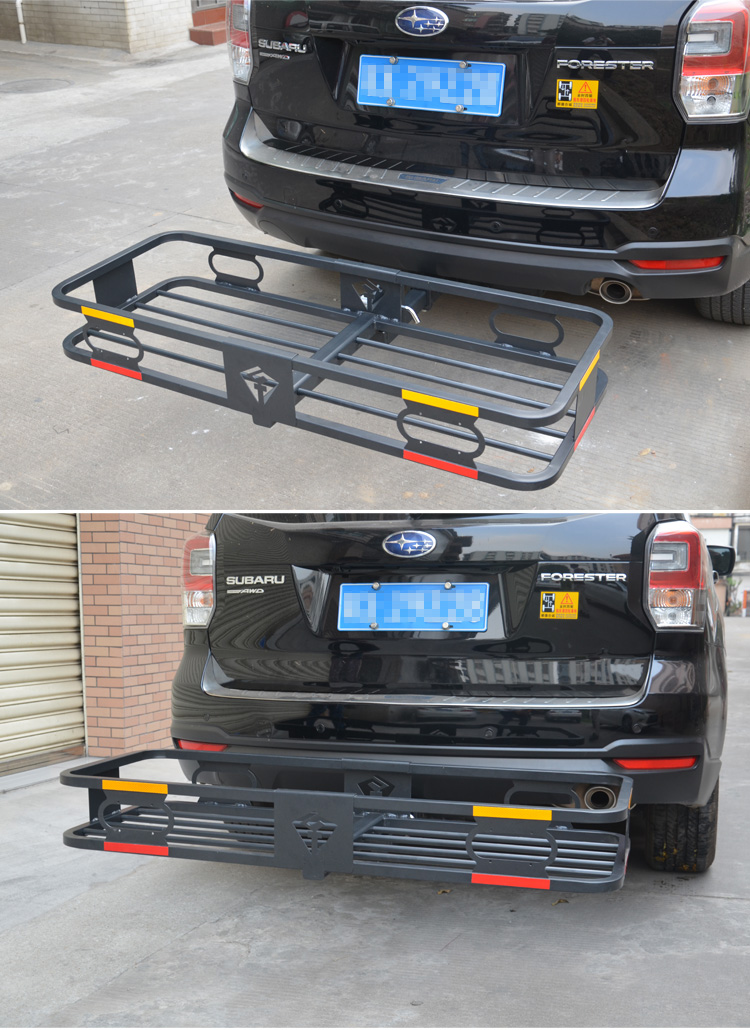 ct拖挂汽车折叠行李架 通用suv行李框筐越野车后挂式货篮旅行尾架