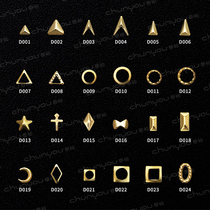 Spring Grapefruit nail rivet patch diamond jewelry Gold Japanese metal ring patch nail Diamond moon hollow No 1-24