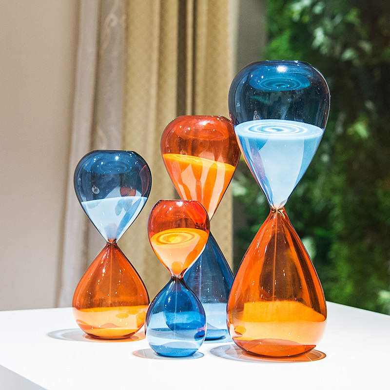 儿童刷牙倒计时沙漏 生日礼物现代家居装饰创意小礼物 计时器摆件_7折