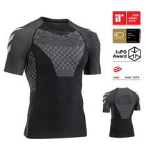 Outdoor summer mens running compression short sleeve marathon cross-country running T-shirt fitness sports tight fitting