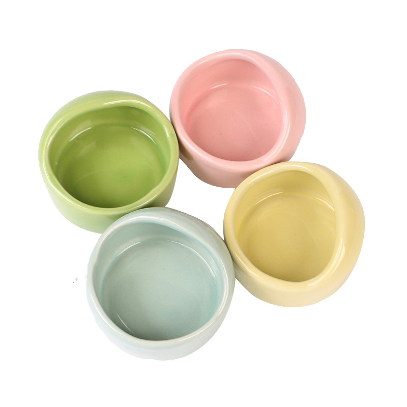 仓鼠金丝熊食盆 陶瓷食物碗小碗 仓鼠用品 包邮多省 买2送1