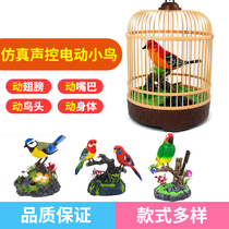 Childrens simulation voice-activated bird toy girl electric induction parrot can call and move and talk Pet soulmate bird
