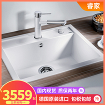German Platinum Wave high blanco granite DALAGO 6 sink quartz stone single tank kitchen wash basin 514197