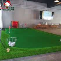 Indoor golf private high-end custom putter mat practice mat simulation turf corporate image can be customized