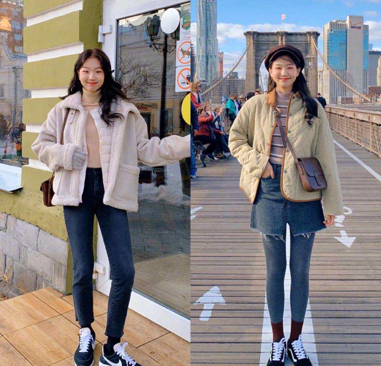 初春韩系穿搭轻松变身简约讨喜小仙女