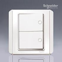 Schneider Electric E3000 series fluorescent two open double double Open single control switch White White