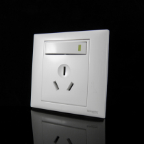 Schneider C86 series 10A three-hole socket with switch C510 (counter)