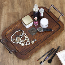 American plate Small cup tea plate European household living room Rectangular tea cup plate High-grade tray ornaments