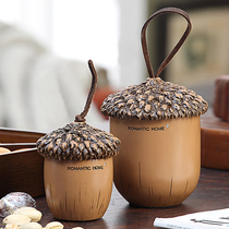 Green flower American creative fashion toothpick box Toothpick tube Cotton swab box Toothpick can Household goods storage box