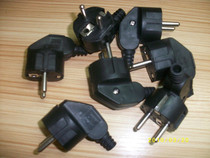 European style 2 round foot power self-wiring plug German standard detachable self-wiring plug assembly power plug