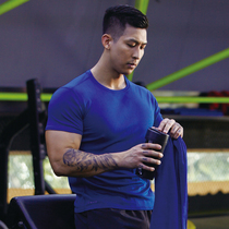 Single guide quick-drying clothes summer new mens fashion short-sleeved t-shirt breathable sports running sweatshirt deodorant shirt