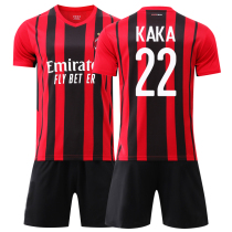 21ac Milan jersey custom No 22 Kaka football suit suit mens short-sleeved jersey childrens No 21 Ibrahimovic jersey