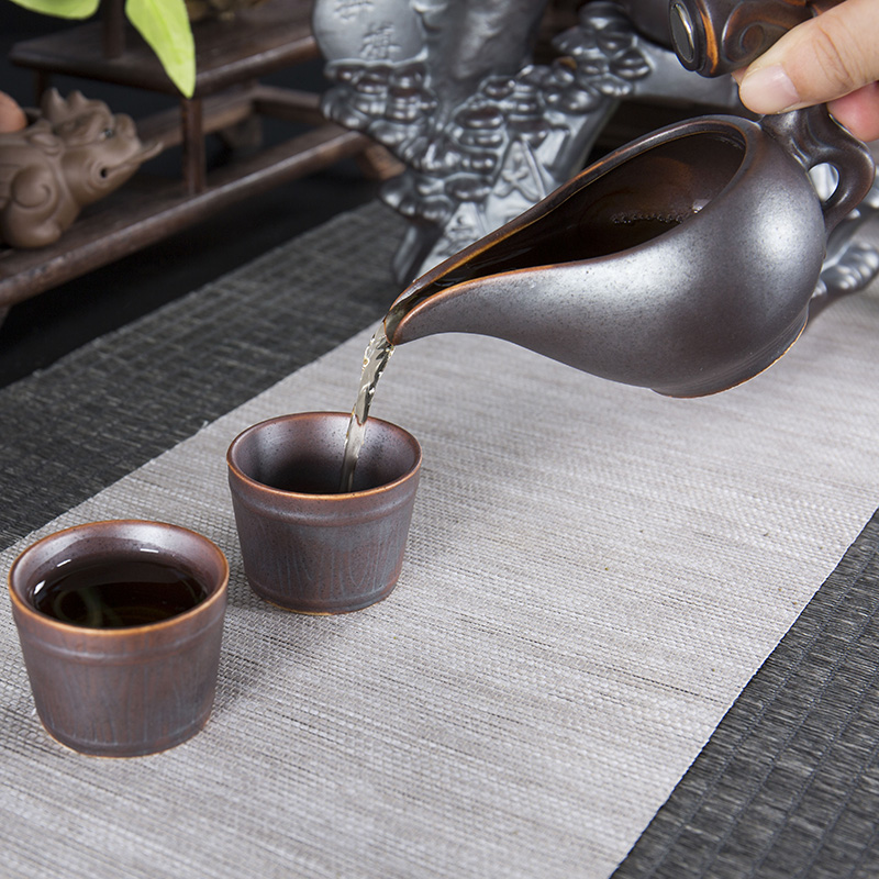 Creative ronkin lazy semi - automatic tea firewood make tea tureen contracted tea, a complete set of kung fu tea cups