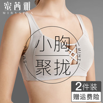 Underwear women without steel ring small chest gathered the new 2020 explosive adjustment type collection of auxiliary milk anti-sagging sports bra
