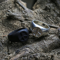 Bull Blunt Seiko Alpine Longstop Light Anti-war Peace Ring Heavy Locomotive New Carbon Black 925 Silver Retro