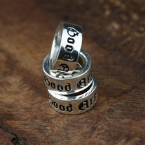 Bull Blunt Seiko Good Art Pendant Silver Ring Necklace 925 Pure Silver Handmade Reengraving DIY Accessories Goodart