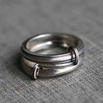 Bull blunt craft werkstation munchen German niche couple serial ring to ring the ring finger 925 silver hand