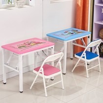 Childrens desk writing table and chair set Primary School double combination girl boys and boys home foldable learning