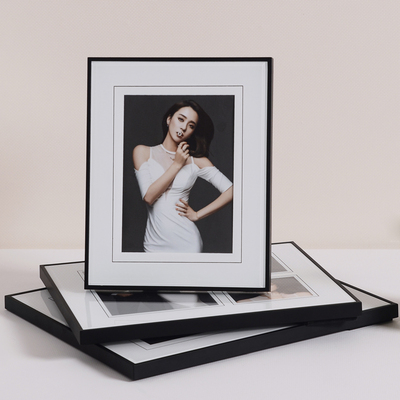 韩式简约婚纱照相框摆台超窄边框结婚照水晶桌摆组合照片7寸10寸
