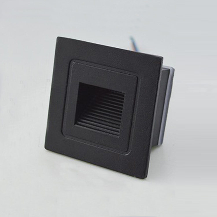 防水led户外地脚灯嵌入式室外楼梯台阶灯铝86型墙角侧壁小夜灯