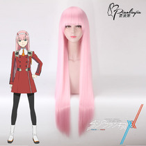 Drifting DARLING in the FRANXX 02 heroine Choran cos wig long straight hair