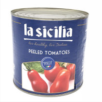 Italy Imported Spicy Sicilian Peeled Whole Tomato Canned 2 55kg Western Pizza Pasta Tomato thick soup