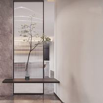 Very narrow border into the living room stainless steel screen steel screen to block iron artistic Changhong glass partition wall household room