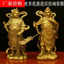 Pure bronze Buddha statue of Wei Tuo Bodhisattva