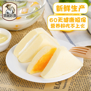 休闲农场三明治蒸蛋糕营养早餐夹心网红零食品整箱小面包小吃点心