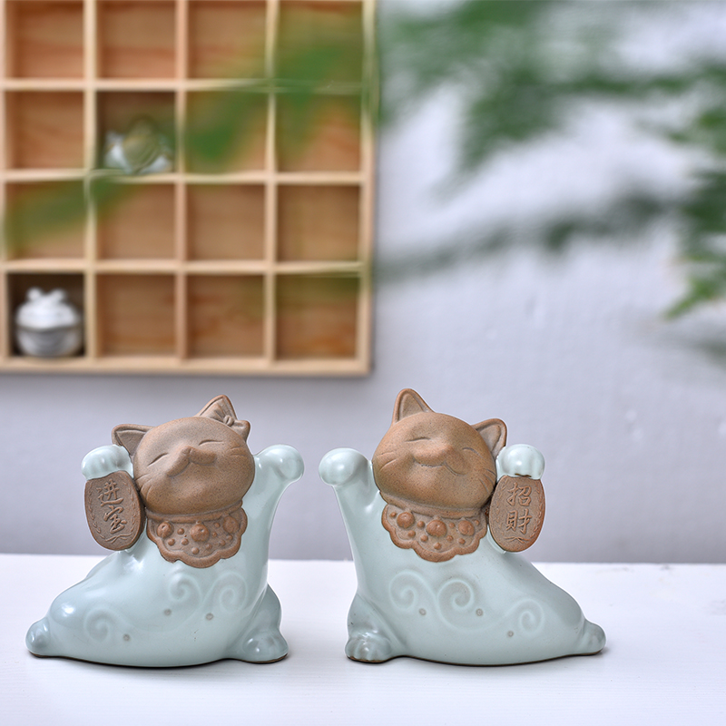 Shadow enjoy tea pet boutique furnishing articles your up play creative tea home furnishing articles furnishing articles MDJ plutus cat ceramics