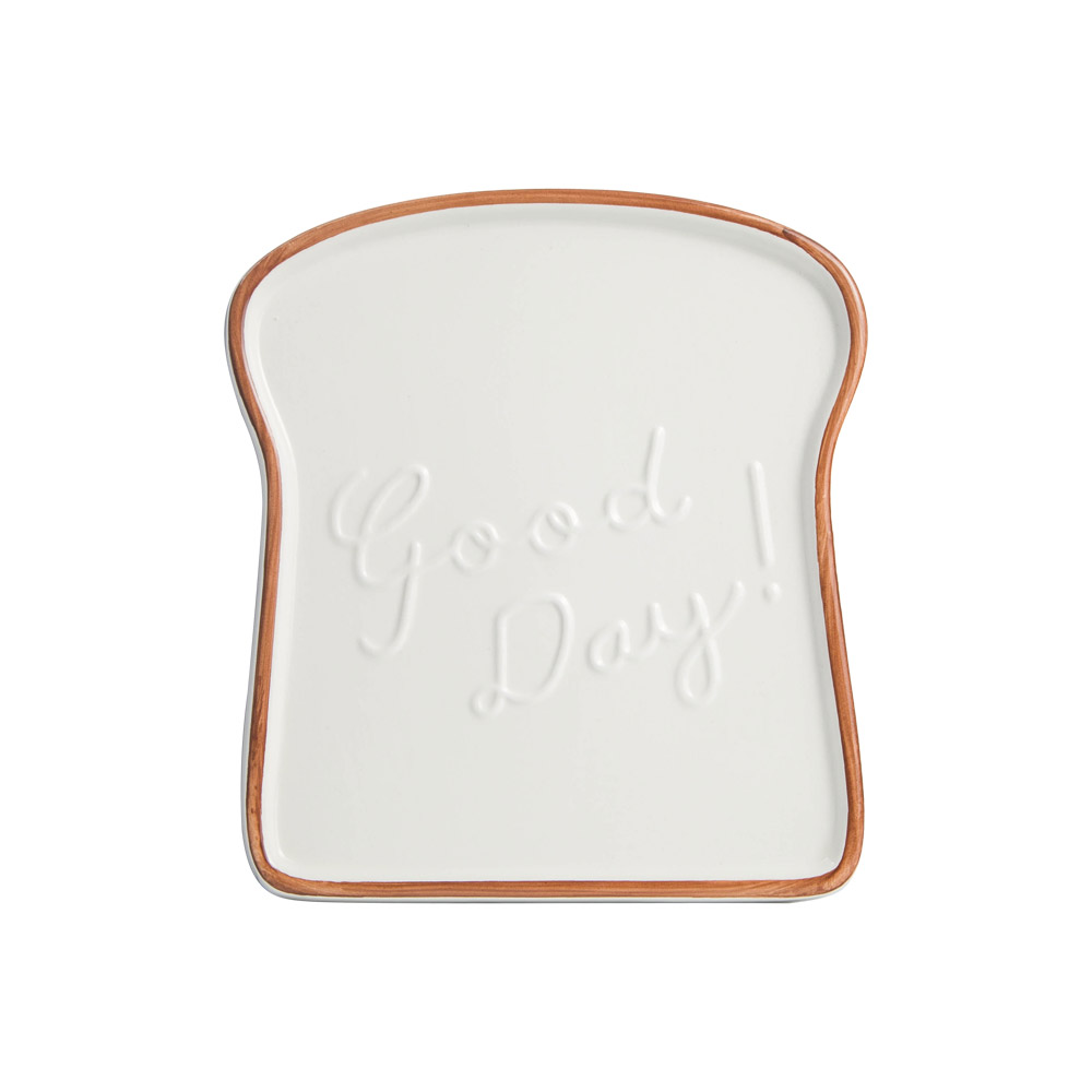 GOOD DAY breakfast toast bread plate tray plates plate snack ceramic plate posed an artifact