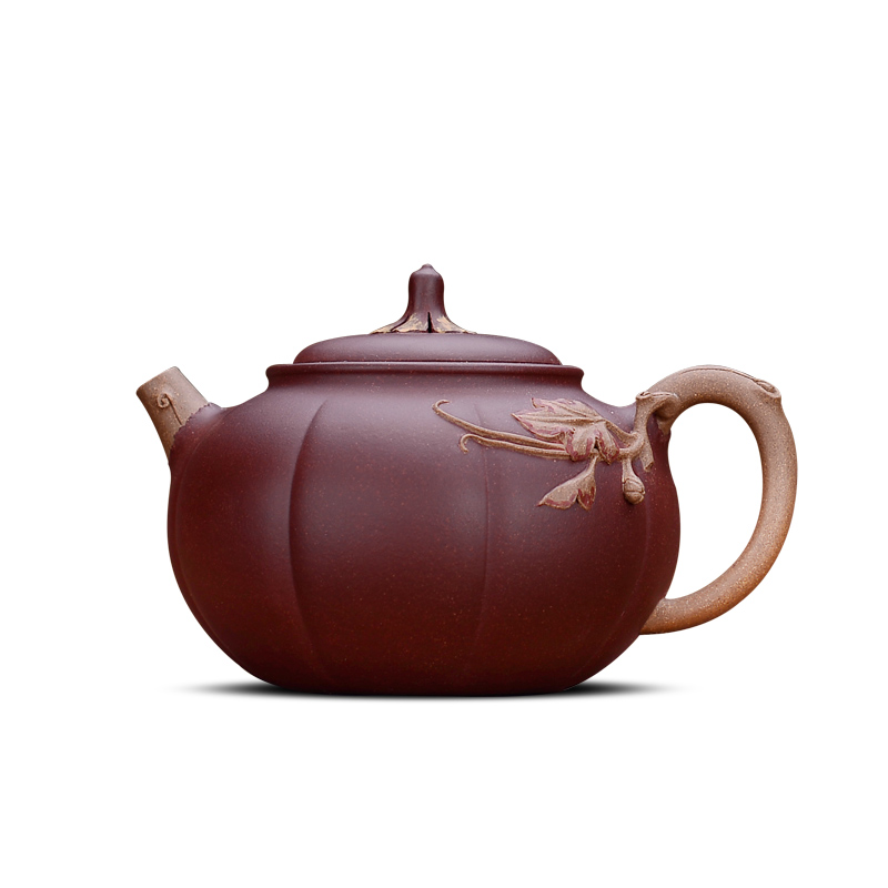 Shadow at yixing undressed ore old purple clay are it by collecting all hand kung fu teapot tea pumpkin pot