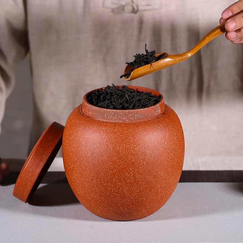 Shadow at yixing undressed ore purple sand tea pot, manual household storage sealed tank quality pu - erh tea POTS JH