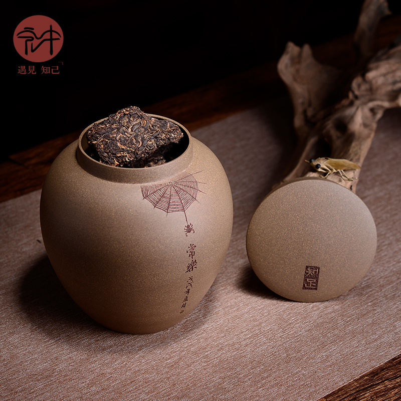 Shadow at yixing purple sand tea pot store receives no large carved by hand made POTS of HZ