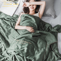 TOUCH MISS Tencel summer cool quilt four-piece summer thin section washable single and double ice silk cool air-conditioning quilt