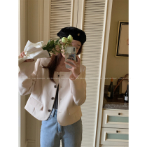 Lune Short Style Jacket Lady Spring Autumn 2021 New Advanced Design Sensation Small Crowd Casual 100 Hitch Top