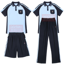 Nanning unified version of student school uniform Middle School Primary School cotton breathable class clothes custom-made summer sportswear
