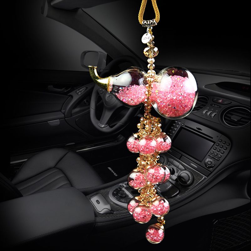 汽车香水挂件?葫芦车载车内吊饰品 气车里时尚韩国装饰空瓶挂饰男