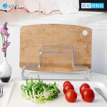 ASVEL chopping board shelf stainless steel non-punching board rack storage rack kitchen supplies