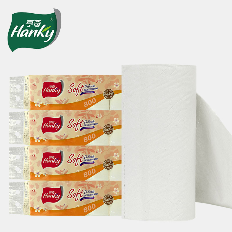亨奇 无芯卷纸家用卫生纸马蹄莲卷筒纸厕纸3层40卷婴儿纸巾卷纸产品展示图5