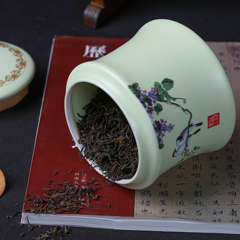 Qiao mu ceramic tea pot seal storage bottle put POTS ceramic pot of tea urn tieguanyin tea POTS set with tea